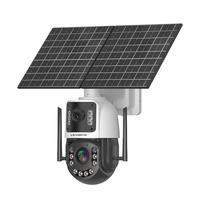 Caméra solaire LS VISION avec zoom optique 50X, double objectif 2K, 4G, AOV 24/7, détection longue portée 2000m, caméra de sécurité PTZ, 20W solaire