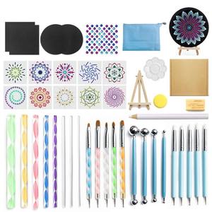 Profession elle 44pcs Mandala Punkt Nail Art Kit Werkzeug für Mandala Farbe, maßge schneiderte Mandala Werkzeug malerei - Product Image 1