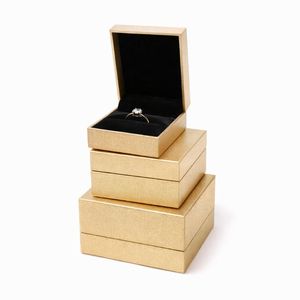 Elegant Jewelry Set <b>Box</b> Minimalist Design <b>Hinged</b> PU Leather Jewelry Display <b>Box</b> Flocked Insert Debossing Logo OEM Accepted - Product Image 2