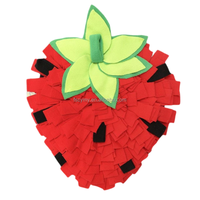 Tapis de renifflement pour chien en forme de fraise, jouet de distribution lente pour le travail olfactif des animaux de compagnie