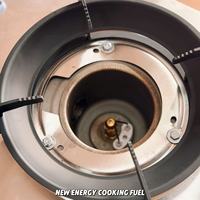 WANHENG Estufa Comercial de Acero Inoxidable Grado 304 de Chorro Único para Combustible de Nueva Energía, con Control de Temperatura para Métodos de Cocción por Ebullición y Salteado