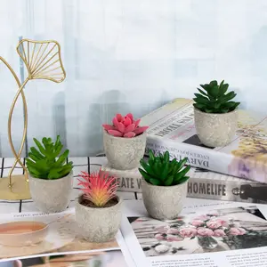 北欧のシミュレーション植物と花プラスチック鉢植えの家の装飾デスクトップの装飾造花盆栽