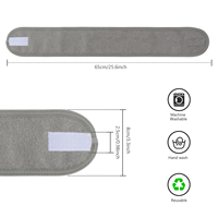 Bandeau de spa personnalisé de haute qualité, doux, réglable, avec logo sur mesure, pour maquillage, lavage du visage, soins de la peau, esthéticienne, faible MOQ