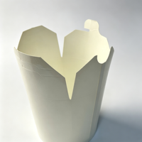 Boîte à nouilles jetable en papier kraft, seau alimentaire à emporter, anti-fuite et anti-graisse, pour poulet frit, pâtes, riz