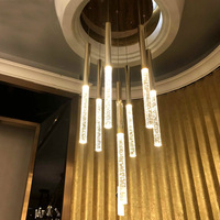 Lustres en cristal Fluo ODM/OEM en métal et cristal, haute performance et excellent rapport qualité-prix, pour escalier