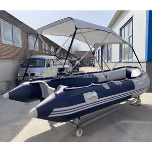 <span class=keywords><strong>Bateau</strong></span> de sauvetage gonflable personnalisable de 3,8 m, 4 m, 5 m, en PVC, pliable, avec auvent - Product Image 3