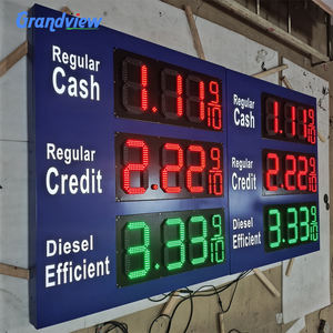 Affichage LED double face <span class=keywords><strong>pour</strong></span> extérieur, vente en gros, panneaux <span class=keywords><strong>de</strong></span> prix <span class=keywords><strong>de</strong></span> station-service à <span class=keywords><strong>7</strong></span> segments, contrôle à distance, tableau <span class=keywords><strong>de</strong></span> prix <span class=keywords><strong>de</strong></span> station-service - Product Image 1