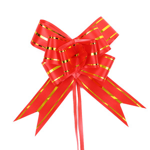 Nœud papillon en ruban de 45 mm à tirer à la main, pour emballage cadeau, décoration de portière de voiture et fournitures de fête en gros - Product Image 1
