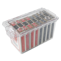 Boîte à cartes de jeu de poker transparente en acrylique YH Casino, 8 jeux de cartes