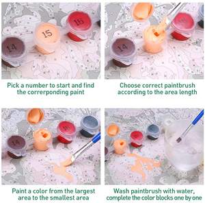 40x50cm decoración del hogar DIY Kit de pintura <span class=keywords><strong>al</strong></span> óleo <span class=keywords><strong>para</strong></span> adultos arte pintura <span class=keywords><strong>al</strong></span> óleo imágenes <span class=keywords><strong>para</strong></span> colorear por número fácil - Product Image 3