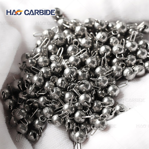 Poids Cheburashka en tungstène plombs de pêche 0.3g 0.5g 0.7g tête de gabarit à boulet de canon en tungstène poids de plate-forme Cheb en tungstène - Product Image 3