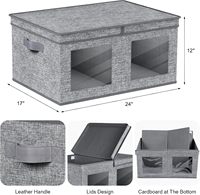 Boîte de rangement rectangulaire multifonctionnelle moderne pour vêtements, avec couvercle pliable, pour cuisine, salle de bain, armoire, salon, 20-35L