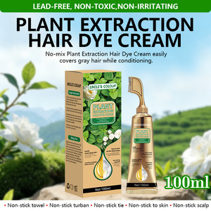 Shampooing Colorant Instantané pour <span class=keywords><strong>Barbe</strong></span> <span class=keywords><strong>Homme</strong></span> 100ML à Base de Plantes, Teinture Permanente avec Peigne – Vente en Gros OEM ODM - Product Image 3