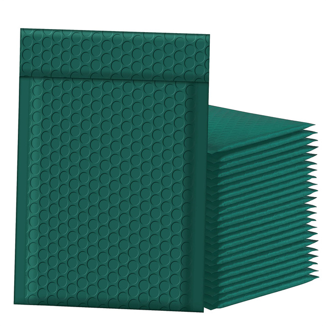 Wholesale Poly Bubble Mailers Green Padded Envelopes Shipping Waterproof Packaging Bags and Self Seal Adhesive Strip