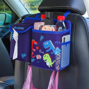 Bacs suspendus pour voiture Rangement des aliments Organisateurs de voiture portables Cartoon Pliable Sacs poubelle pour siège arrière de voiture - Product Image 5