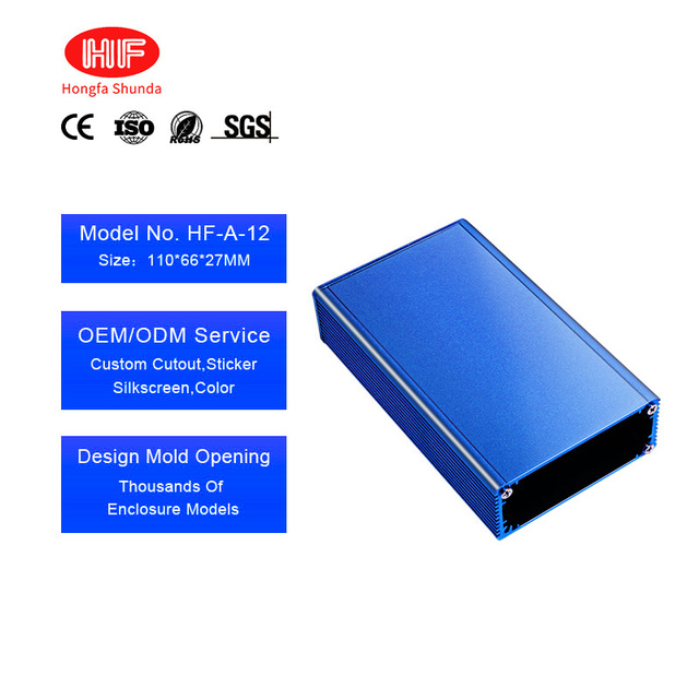 Anodized Aluminum Enclosure for Communication Modules Custom Profile Box for IoT Applications