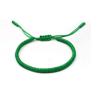 Pulseras De Hilo красный тибетский буддийский счастливый Плетеный Регулируемый браслет ручной работы с узлом King Kong - Product Image 6