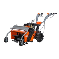 Débroussailleuse manuelle autoportée OEM 9HP 177F à moteur essence, haute productivité, démarrage manuel, 70 cm réglable, avec réservoir de carburant