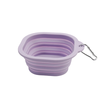 Bol pliable réglable pour animaux de compagnie, fournitures portables pour animaux de compagnie en plein air, bol pliable en silicone pour chien à alimentation lente
