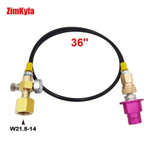 0.9M Brass Air Hose <b>Quick</b> <b>Connector</b> Adapter with 2000PSI for SodaStream Terra DUO to External CO2 Tank OEM - Product Image 2