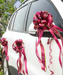 ตกแต่งดอกไม้ริบบิ้นแบบดึงสำหรับงานแต่งงานช่อดอกไม้ริบบิ้นผมรักคุณ - Product Image 2