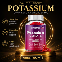 Complément Alimentaire Gommes de Citrate de Potassium Améliore l'Immunité Usage Adulte 60 Gommes/Flacon