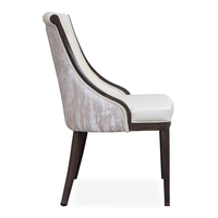 Chaises de réception Louis à dossier haut, rembourrées en blanc, de luxe, vente chaude, pour mariages, hôtels, restaurants, chaises modernes en métal