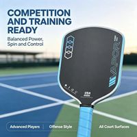 Raquette de pickleball professionnelle Pegasus Power GEN 3, haute puissance, précision, pour joueurs de tournoi, face en fibre de carbone Toray T700, 16 mm