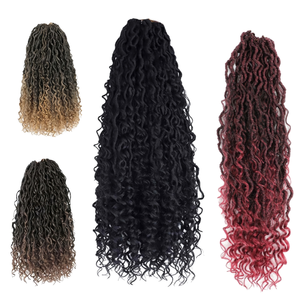 Extensiones de Cabello Sintético Natural para Ombre Marrón, Trenzas de Ganchillo Passion Twist Individuales, River Goddess Locs, Faux Locs, Cabello Rizado - Product Image 1