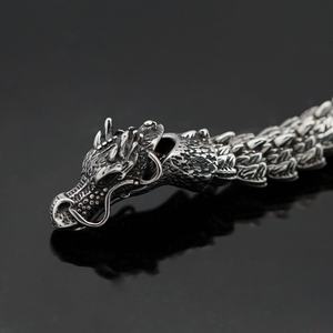 Nueva Pulsera de Dragón Masculina, Estilo Retro Imponente, Tendencia Masculina, Pulsera de Quilla, Estilo Frío y Sofisticado, Pulsera de Cabeza de Serpiente con Estilo Nacional - Product Image 2