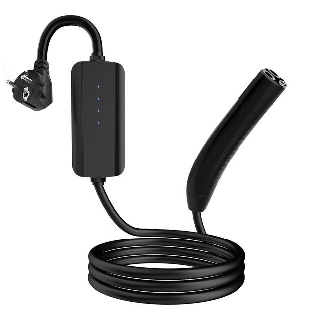 New Model 32A Portable Charging Station 7KW EV Charger for Tesla Vehicles 3.5kw 7.2KW 5m Portable Fast Ev Charger Nacs