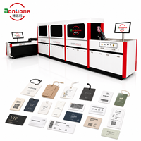 Impresora industrial de codificación por inyección de tinta UV para etiquetas colgantes, etiquetas de ropa, tarjetas de prendas, boletos con sistema de inspección visual en línea