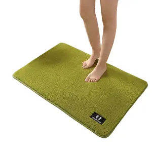 Tapis de bain antidérapant lavable, personnalisé, en mousse imperméable, pour salle de bains et douche, hôtel, nouveau