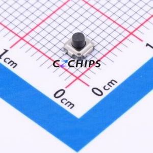 TS3325A 250gf 025 Tactile Switch SMD Switch Single Pole Single Throw Round Button 2.5N Vertical Mount - Product Image 1