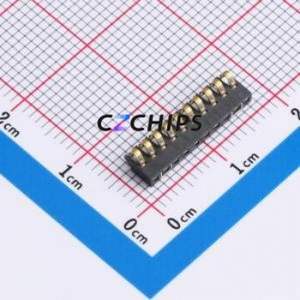 GT-BTP16010-0180B-014A Blade/Spring Contact Battery Connector SMD,P=1.6mm Connector Spring Contact Type 1.6mm 10P Vertical Mount - Product Image 1