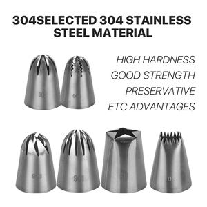 Venta al por mayor de herramientas de decoración de pasteles, boquillas de <span class=keywords><strong>acero</strong></span> inoxidable para pasteles, boquillas para glaseado de crema - Product Image 6