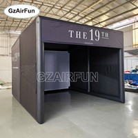 Cabine gonflable de simulateur de golf anti-lumière noire, tente gonflable personnalisée pour simulateur de golf pour la promotion de marques de golf
