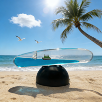 Nouveau style Plaque d'équilibre liquide flottante Ondes dansantes Jouet de bureau à bulles d'huile et d'eau