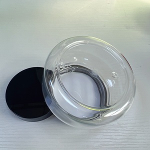 Bocaux en plastique ambré de 5 oz, 6 oz, 8 oz avec couvercles, pots vides rechargeables pour gommage corporel, conteneurs ronds à profil bas, échantillons - Product Image 3