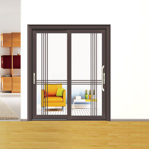 ระบบประตูบานเลื่อนกระจกอลูมิเนียมประตูบานเลื่อนภายในสำหรับบ้าน - Product Image 6