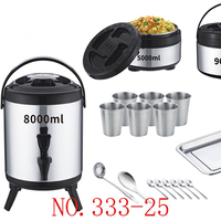 Lot de 50 bouteilles isothermes à double paroi, ensemble familial de contenants alimentaires, seau à lait et thé, batterie de cuisine, conteneur isolé avec insert en PU