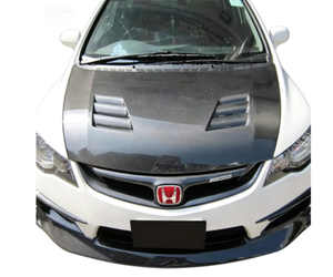 Capó Delantero de Fibra de Carbono Estilo MG, Capó Tipo <span class=keywords><strong>R</strong></span> Mejorado para <span class=keywords><strong>Honda</strong></span> <span class=keywords><strong>Civic</strong></span> <span class=keywords><strong>FD2</strong></span> 2007-2015, Piezas Exteriores de Competición - Product Image 6