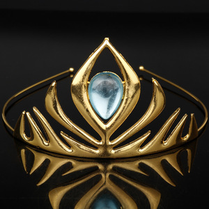 Couronne de Princesse <span class=keywords><strong>Elsa</strong></span> La Reine des Neiges, Forme Goutte <span class=keywords><strong>d</strong></span>'Eau, Cristal Blanc, Coiffe de Mariée Tendance, Produit Phare Transfrontalier - Product Image 1