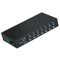 7-poorts USB 3.0 transmissiehub 48W voedingsadapter USB-A hogesnelheidsoverdracht voor desktopcomputers/laptops/printers/camera's