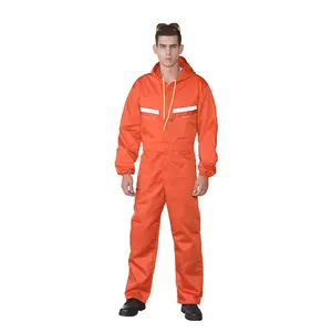 Oem chống cháy Coverall làm việc mặc an toàn Quần Áo phản quang Coverall