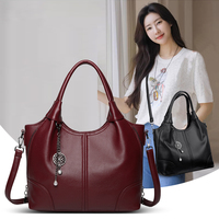 Sacs à main de luxe en cuir PU souple, design tissé uni, style tendance, sacs à bandoulière pour femmes