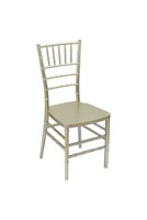 Chaise Chiavari en résine moulée, style loisirs, durable, blanche, deux pièces, pour hôtel, extérieur, ferme, salle à manger - Offre Spéciale