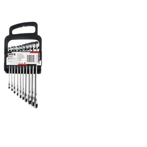 Yato Dual Purpose Wrench <b>Set</b> 8 <b>Pc</b> Metric 8 10 12 13 14 15 17 19 Mm Industrial Grade Chromium Vanadium Steel - Product Image 5