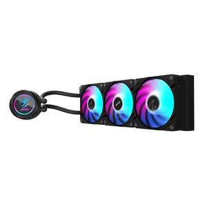 <span class=keywords><strong>GIGABYTE</strong></span> AORUS WATERFORCE II 360/II 360 ICE/CPU Radiador de refrigeración por agua 360mm Ventilador a presión Efecto de luz RGB I Cabezal frío Se puede girar - Product Image 4