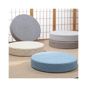 Großhandel Round Husk Yoga Meditation Erker Fenster Japanische Boden matte Tatami Sitzkissen Handgemachtes Futon Kissen